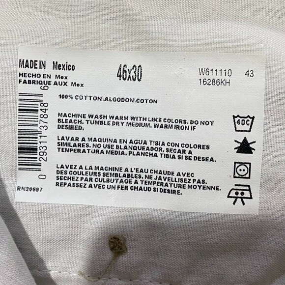 Dickies Men's Pants 46x30 Khaki Work Trousers for Work and Skate - Picture 3 of 4